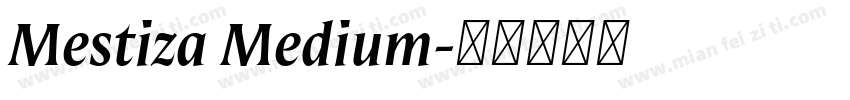 Mestiza Medium字体转换